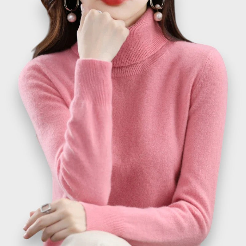 Elena Jemný pletený svetr, barva růžová