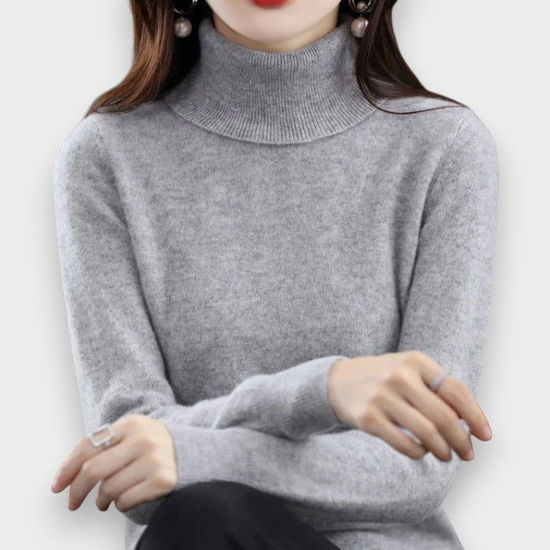 Elena Jemný pletený svetr, barva šedá