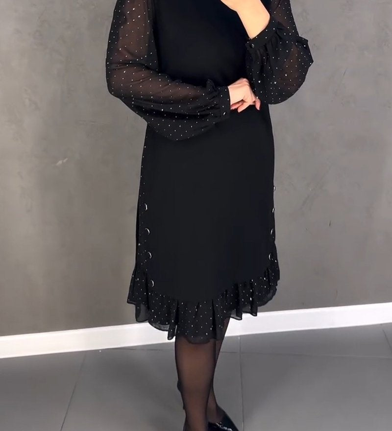 Nina Elegantní šaty 2, barva černá