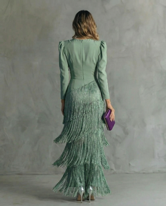 Tereza – Elegantní midi šaty s třásňovými detaily