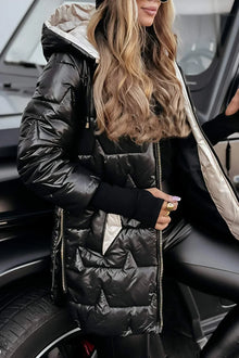 Anna – Dámská Zimní Prošívaná Bunda s Kapucí