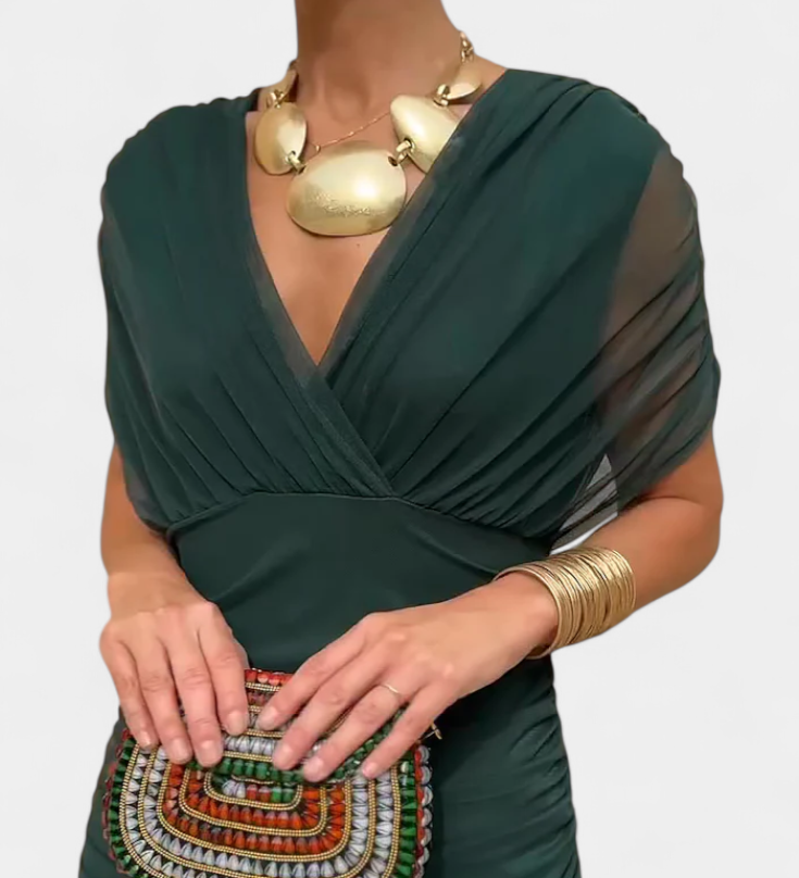 Verona Elegantní šaty, barva zelená