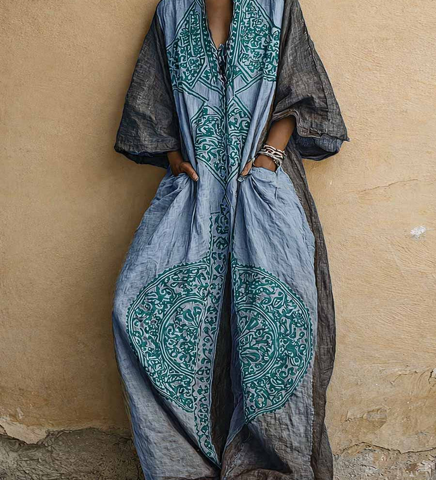 Siena Vintage dvoudílný komplet, barva modrá