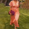 Valeria Květované maxi šaty