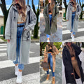 Vera – dámský oversized kabát s kapucí