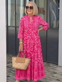 Marie Midi šaty s knoflíkovým zapínáním